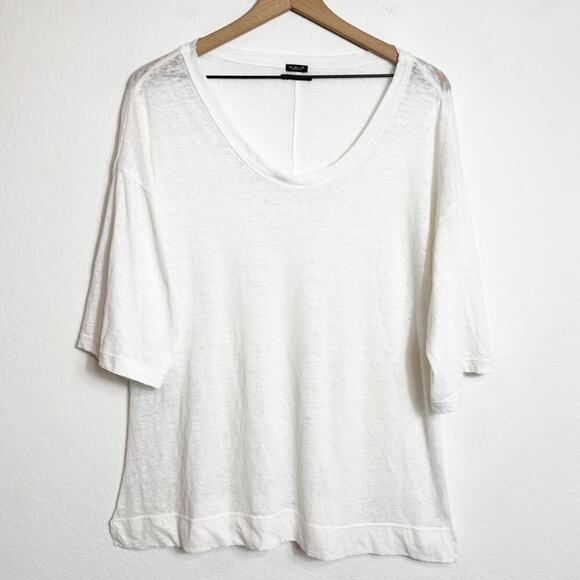 OUT FROM UNDER WHITE WOMEN SHORT SLEEVE SOFT COMFORTABLE SHIRT MEDIUM NEW - Picture 4 of 6